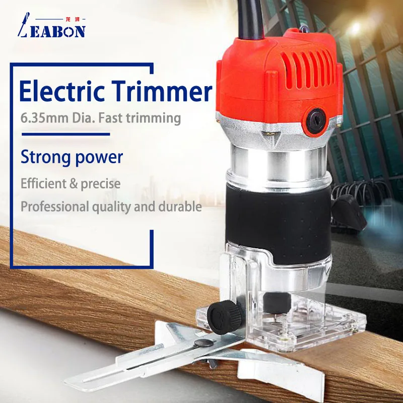 650W Electric Hand Trimmer Router DIY Wood Carving Machine Wood Milling Machine Woodworking Milling Slotting Power Tools