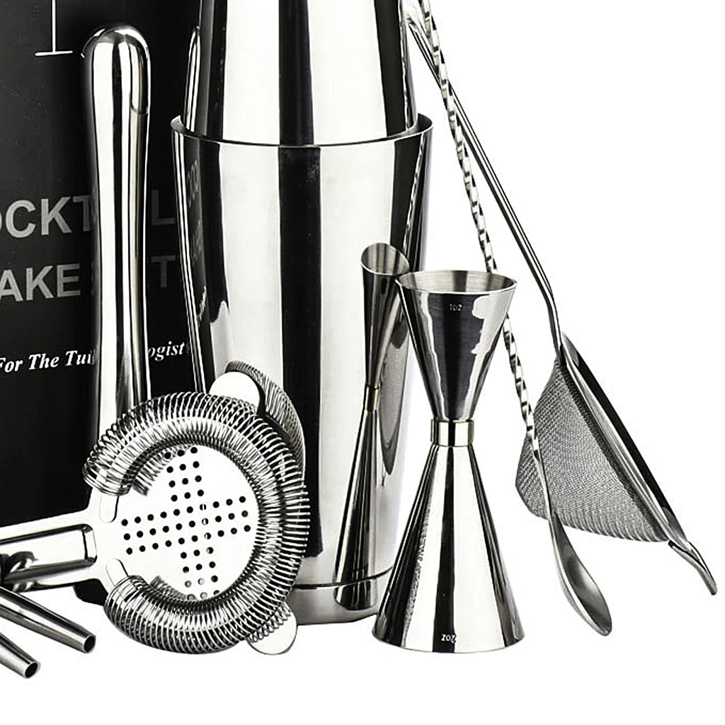 7 шт./компл. бармена из нержавеющей стали для коктейлей мартини Бостонский шейкер