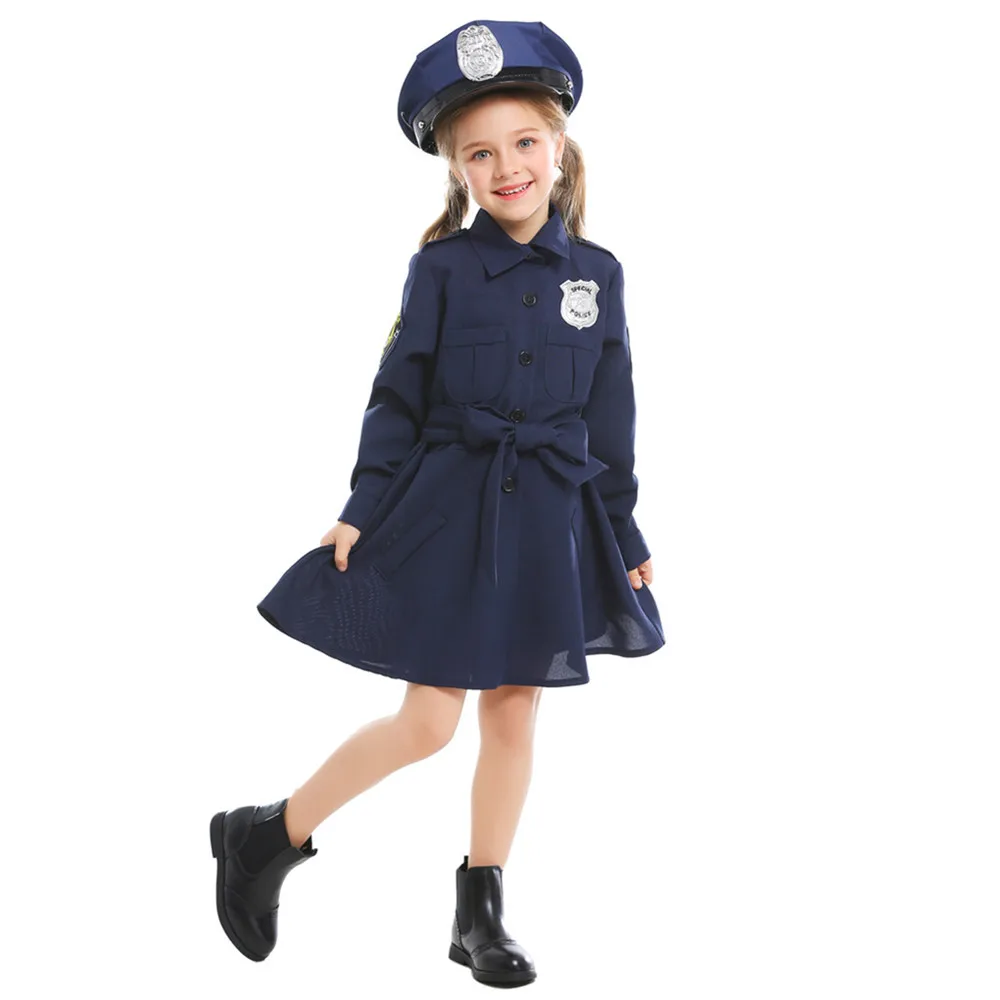 Костюм полицейского для девочек на Хэллоуин рождественский подарок |