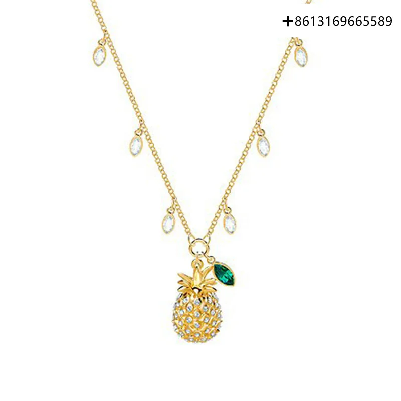 

HERO High Quality Original Copy 1:1SWA Pineapple Necklace Logo Gift Preferred Free Package Manufacturers Wholesale