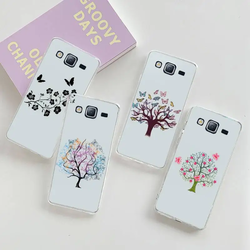 

0 Butterfly tree woman Phone Case Transparent For Samsung Galaxy A S 8 9 10 12 20 21 40 50 52 51 70 71 2019 fe 5g ultra plus