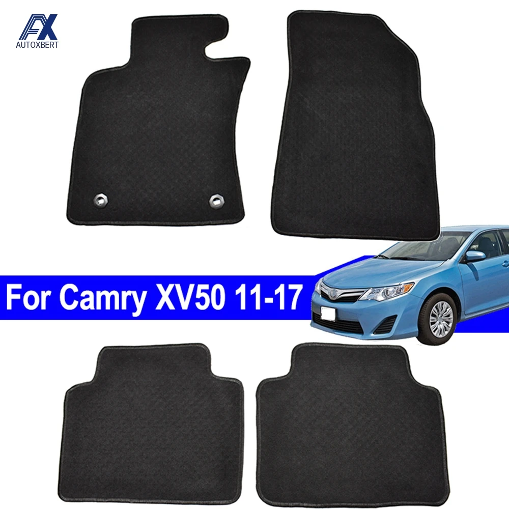 Автомобильные коврики для Toyota Camry XV50 2011 2017 черный нейлоновый коврик с подкладкой