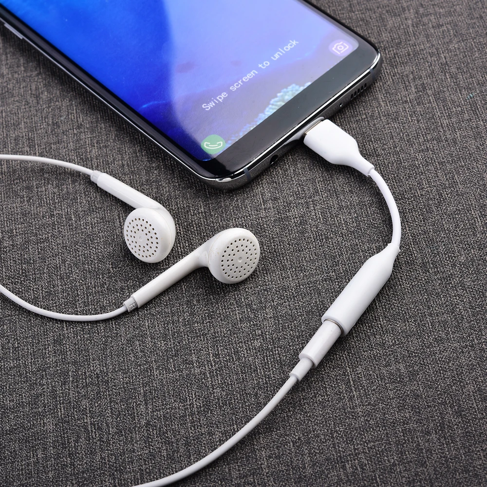 Оригинальный аудиокабель для наушников Samung с USB C на 3 5 мм AUX адаптер гарнитуры SAMSUNG