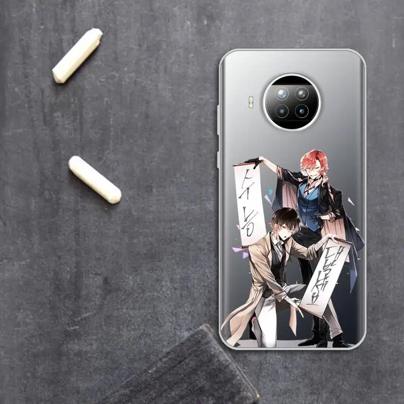 

bungou stray dogs Phone Case Transparent for Xiaomi Redmi note 10 t 8 9 pro lite 11