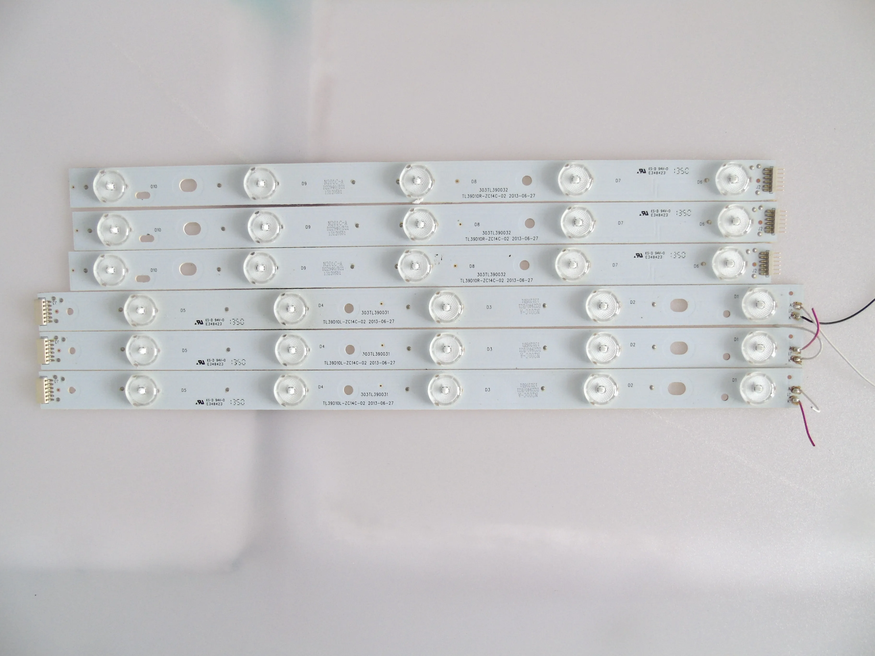 

1set=6pcs LED Backlight strip 5 lamps For D39LW7110 TL39D10L-ZC14C-02 TL39D10R-ZC14C-02 303TL390031 303TL390032