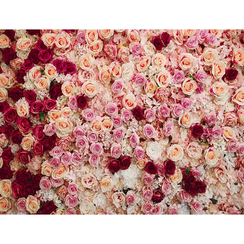

SHENGYONGBAO Vinyl Custom Photography Backdrops Prop Flower and Wooden Planks Photography Background 200212SU-08
