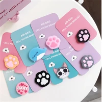 cartoon cell phone accessories socket for phones for girls grip talk for iphone accesorries cute cat mobile holder universal