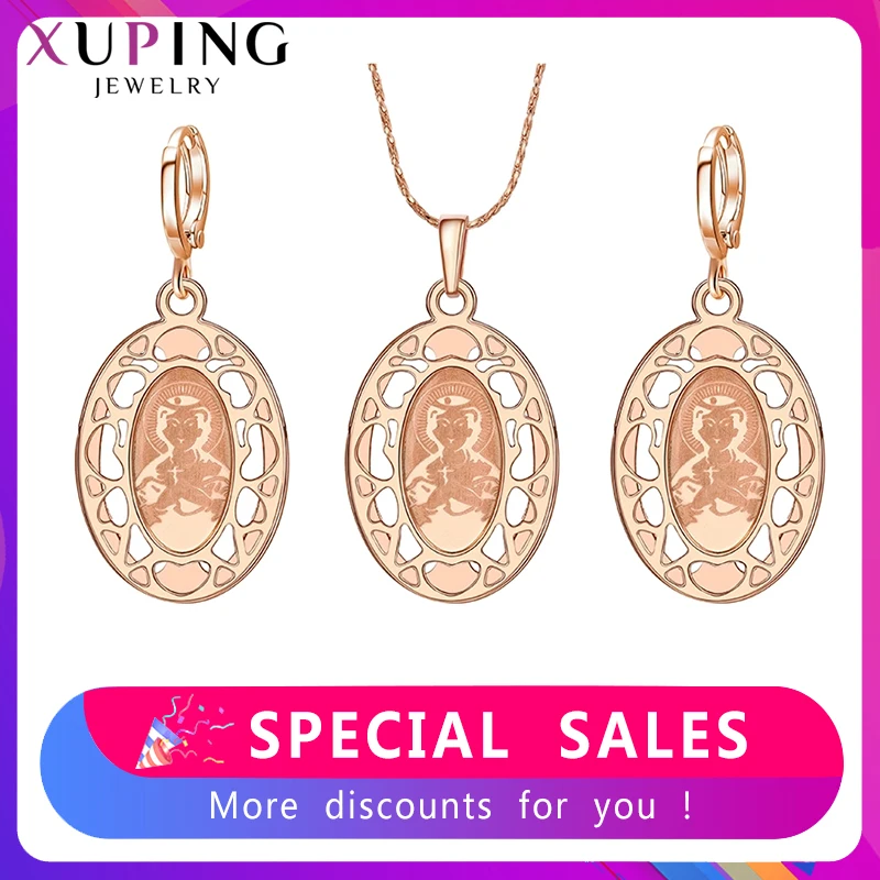 Xuping Модные Ювелирные наборы высокого качества религия позолоченные подвески