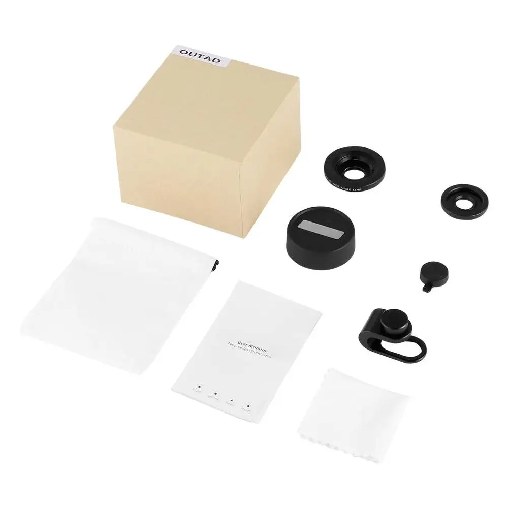 Горячая Распродажа 120 ° широкоугольный/микро объектив 2 в 1 для зажима на сотовый