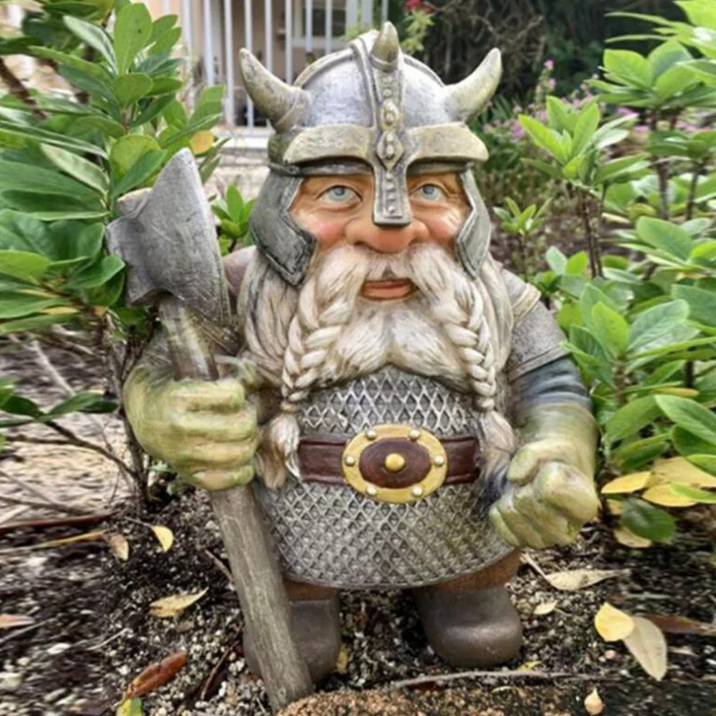 

Statues Viking Norse Dwarf Gnome Statue Viking Resin Statue Gardening Crafts Ornaments Decoration Home Crafts Decor