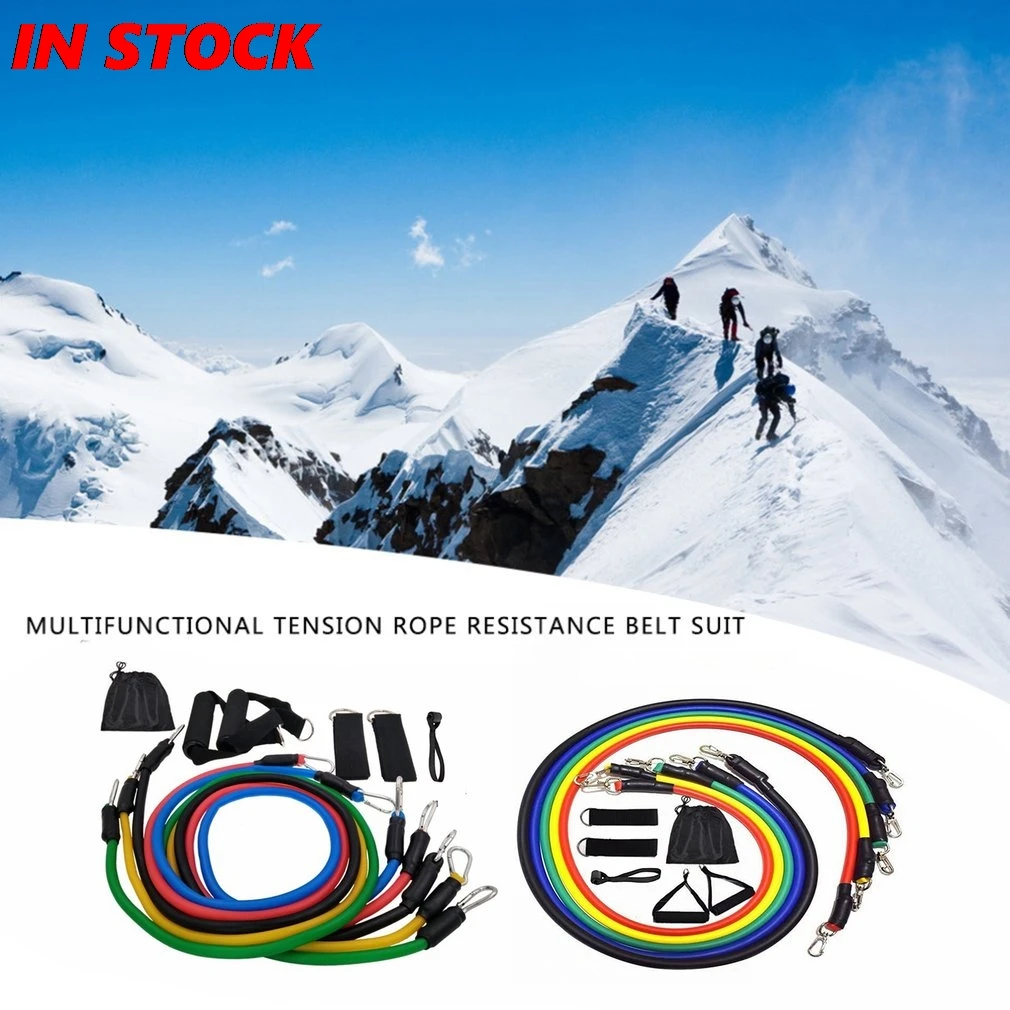 

11pcs Professional Available Pull Up Assist Bands Body Building Yoga Exercise Body Ankle Fitness Resistance Loop Band