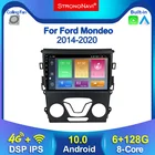 Android 1 2Din 2.5D IPS DSP для Ford Mondeo 5 2014 -2019 Автомагнитола мультимедийный видеоплеер навигация GPS Встроенный Carplay WIFI