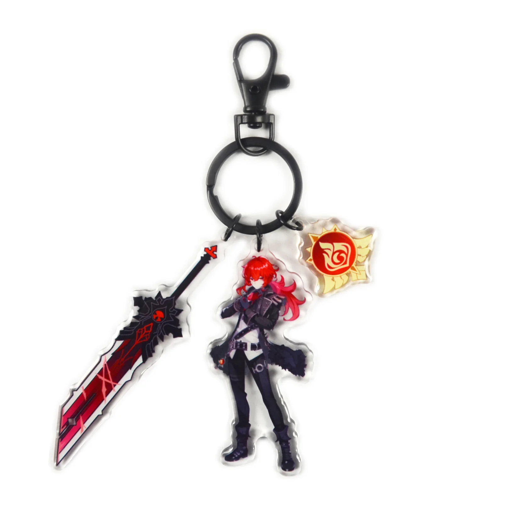 

Anime Genshin Impact Key Chain Cartoon Cute Acrylic Pendant Cosplay Badge