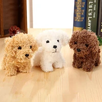 1pcs 12cm pp cotton fashion pendant for kids decorative accessories plush toys christmas gifts bag keychain puppy teddy