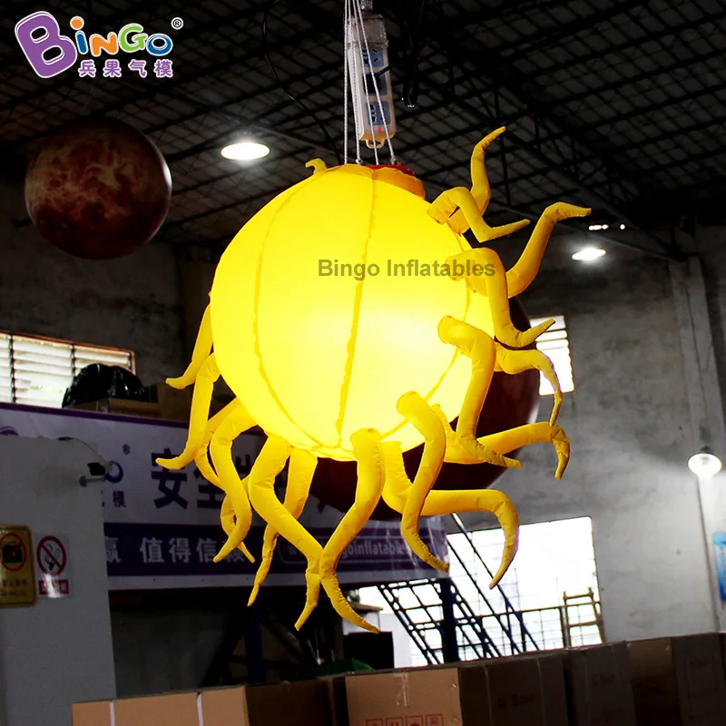 0 8 м Надувное солнце/Валентина подвесной декор с светодиодный светильник