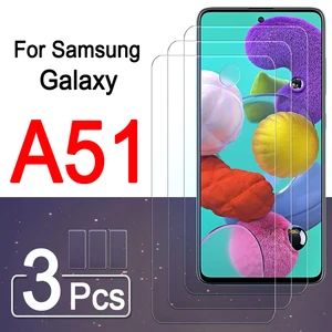 a51 Glass screen protector on for samsung galaxy a 51 51a Protective armor sheet galaxya51 samsunga5