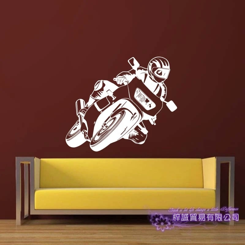 

Race Motorcycle Racing Sticker Vehicle Decal Posters Vinyl Wall Pegatina Decor Mural Sticker Autobike Racing Decals