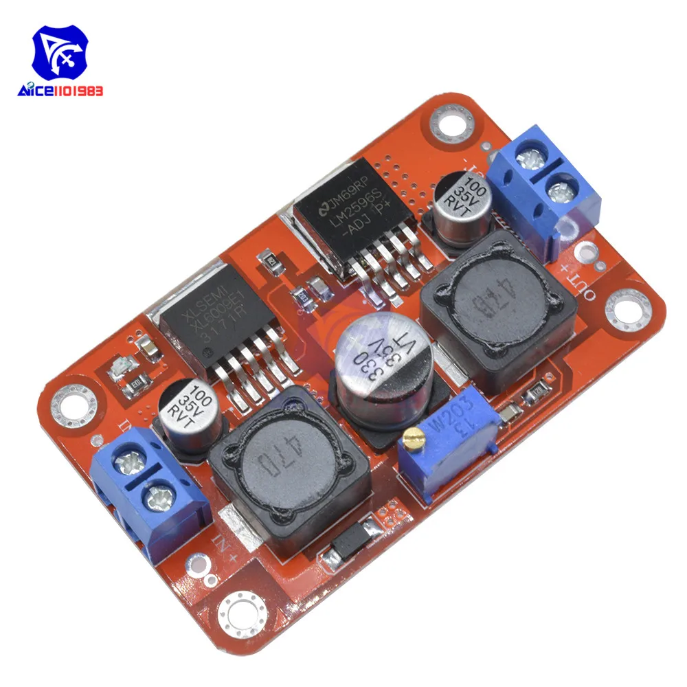 Diymore XL6009 DC 1 25 V 26V to 3 5 28V 3A понижающий повышающий преобразователь модуль питания