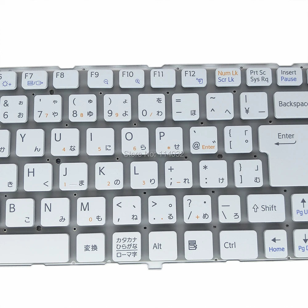 Запасные клавиатуры для Sony VAIO VGNNW VGN NW 115 120 110 JP японская белая клавиатура реальная 53010DJ53 203 148737911 PCG-7171M on.