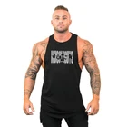 Бренд Muscleguys, однотонная спортивная мужская майка Stringer, майка для бодибилдинга и фитнеса, майка для мышц, майка, баскетбольная майка