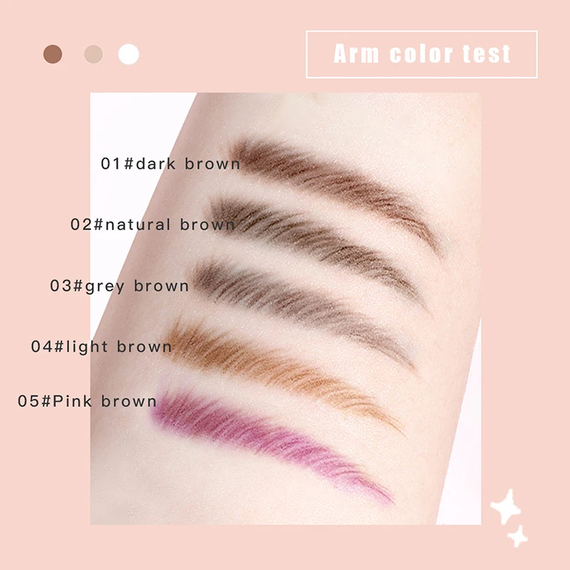 Ультратонкий карандаш для бровей натуральный долговечный водостойкий легко