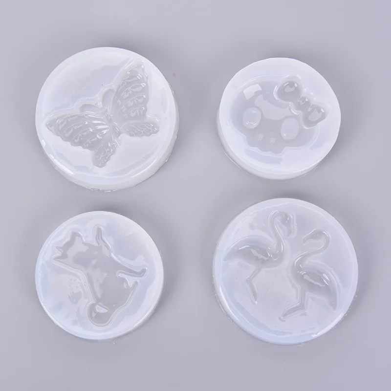 

1PC Hot Air Balloon Butterfly Flamingo Pendant Resin Liquid Silicone Combination Molds For DIY Jewelry Making Finding Accessory
