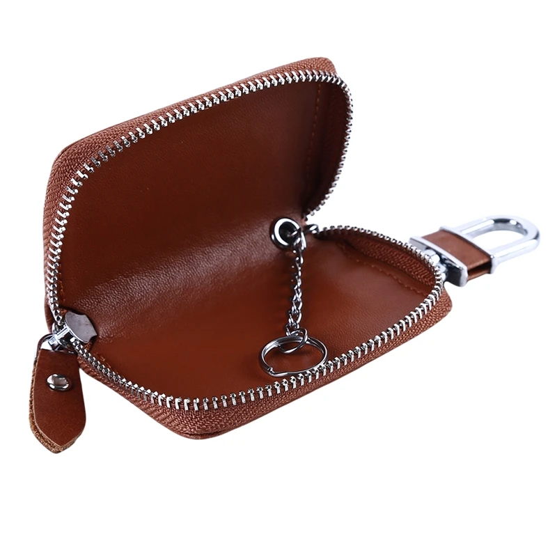 

2020 Leather Men & Women Car Key Bag Multi Function Key Case For Car Fashion Patchwork Housekeeper Holders Auto Key Rings