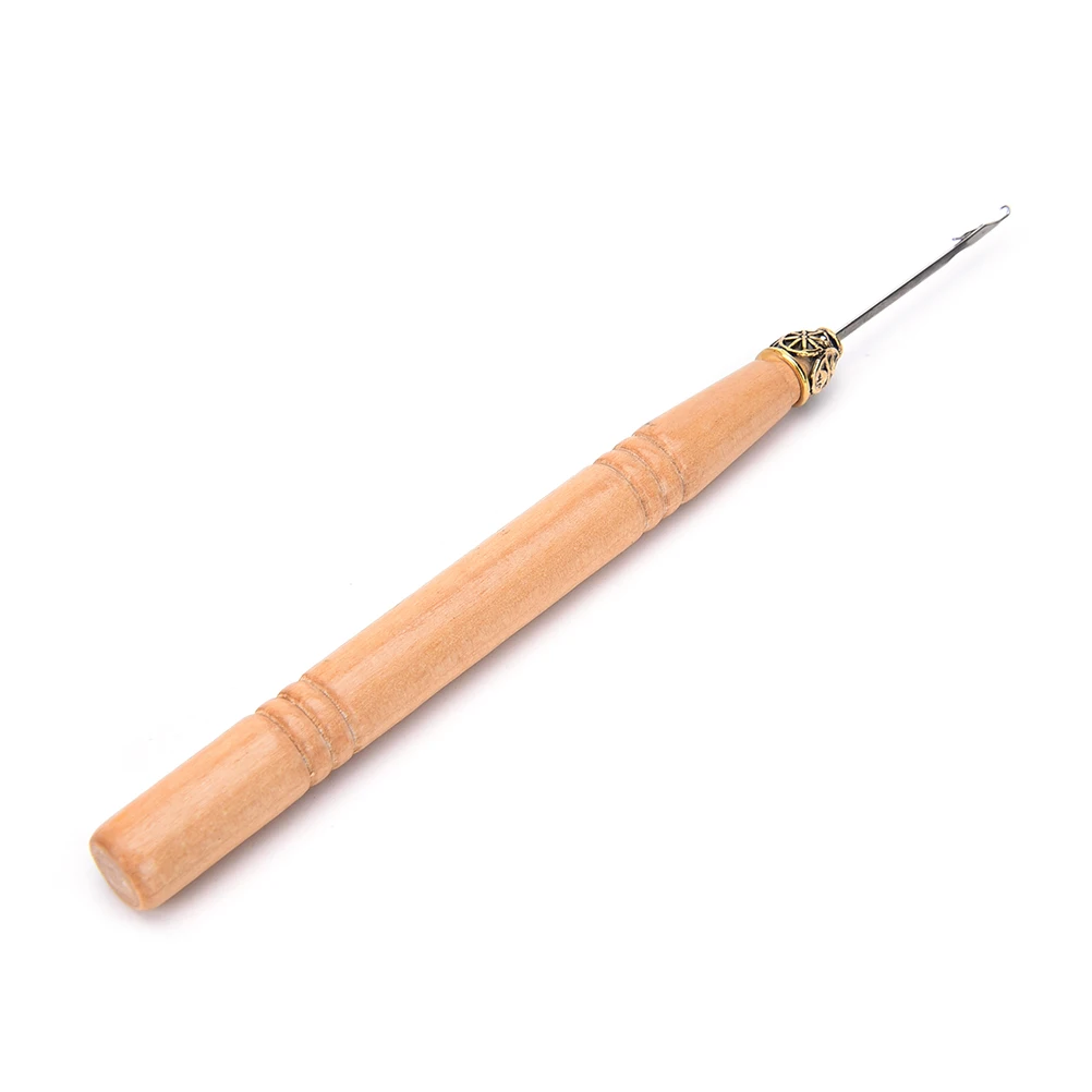 

Искусственные инструменты, деревянная ручка, крючок для вязания, вытягивающая игла для соединения микроколец, игла для наращивания волос