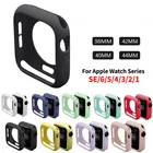 Мягкий защитный чехол-бампер из ТПУ для Apple Watch 7 6 5 4 3 2 1 SE, Apple Watch серии 38 мм 42 мм 40 мм 44 мм 41 мм 45 мм, чехол