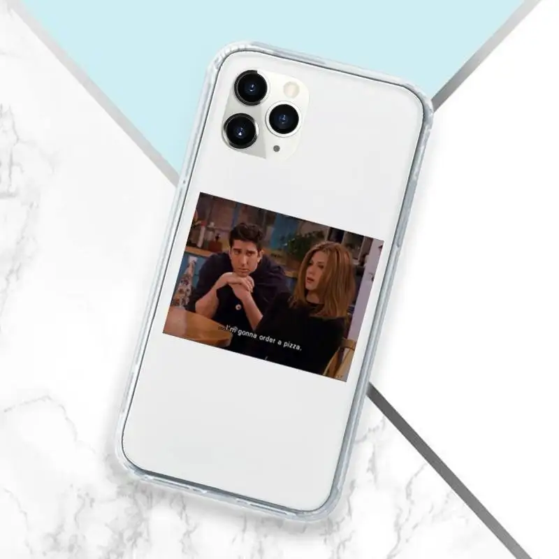 

friends tv show Screenshot Phone Case Transparent for iPhone 11 12 mini pro XS MAX 8 7 6 6S Plus X 5S SE 2020 XR