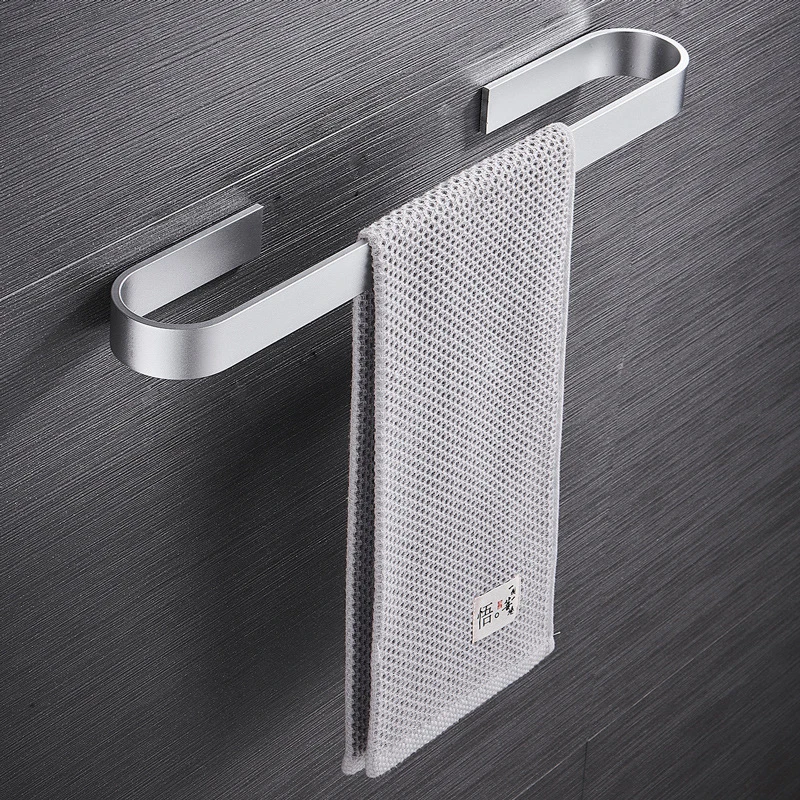

Stainless Steel Wall Mounted Towel Rack Punch Free Strong Bearing Corrosion Resistant Heat Bar Towel Rail For Bathroom