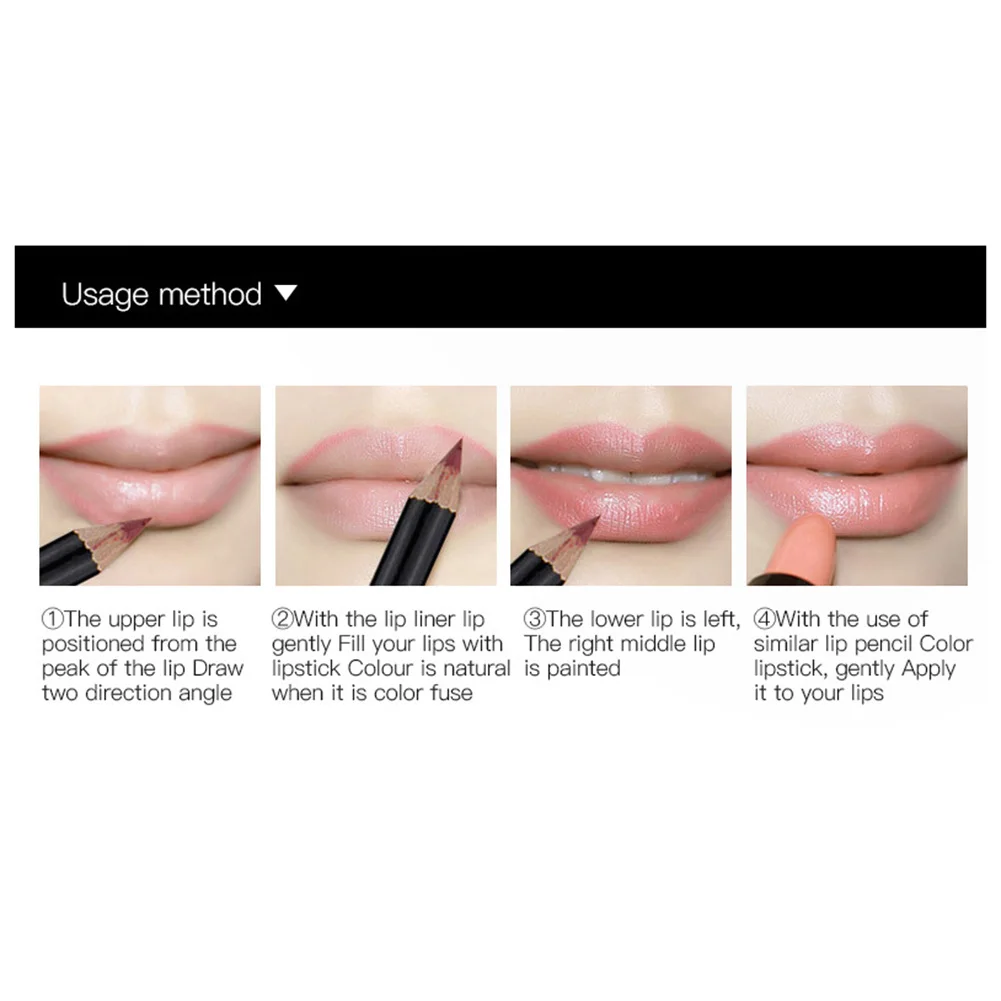 

12 цветов карандаш для губ водостойкий не маркирующий стойкий гладкий матовый бархатный карандаш для губной помады HJL2019