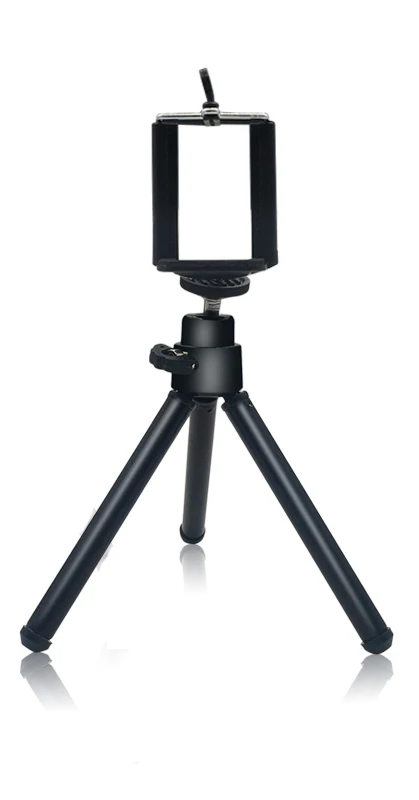 Tripod with Clip Легкий алюминиевый металлический мини-штатив для телефона с зажимом для телефона - Цвет: Tripod with Clip