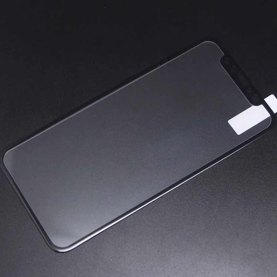0.3mm glass Carbon Fiber 3D Curved Soft Edge Coated Tempered Glass For iPhone X iphone 8x Screen Protector Film | Мобильные телефоны