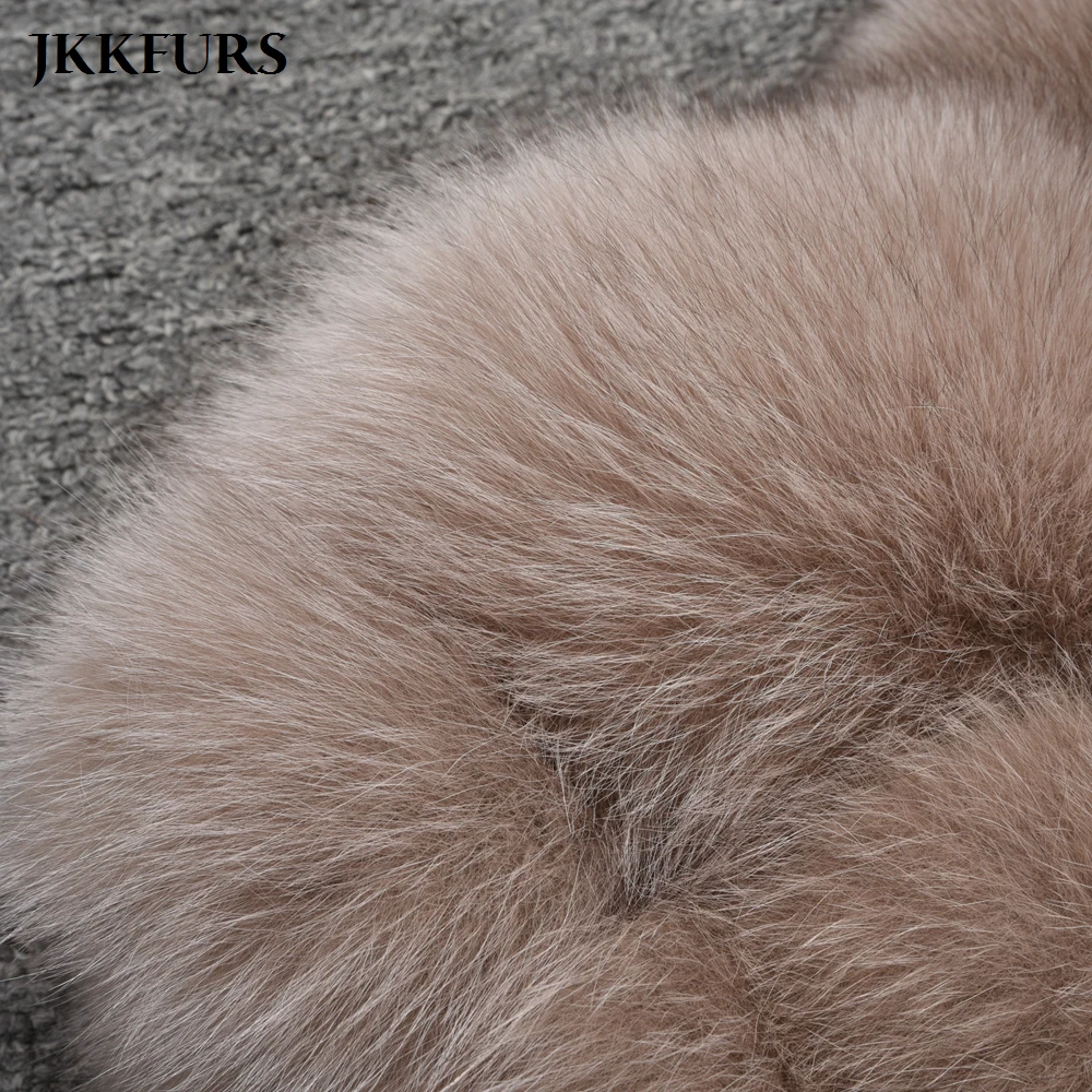 

2021 New Real Fox Fur Gilets Women's Winter Warm Fur Vest Fashion Style Waistcoat Wholesale Retail S1431