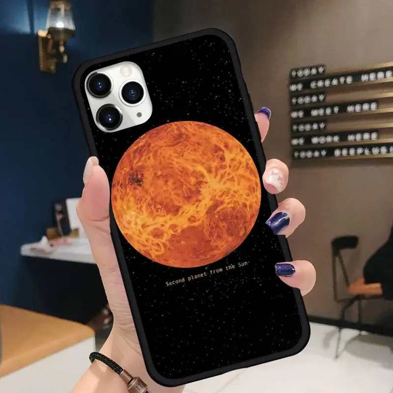 

Space Planets Earth Mars Phone Case for iPhone 11 12 pro XS MAX 8 7 6 6S Plus X 5S SE 2020 XR mini Funda