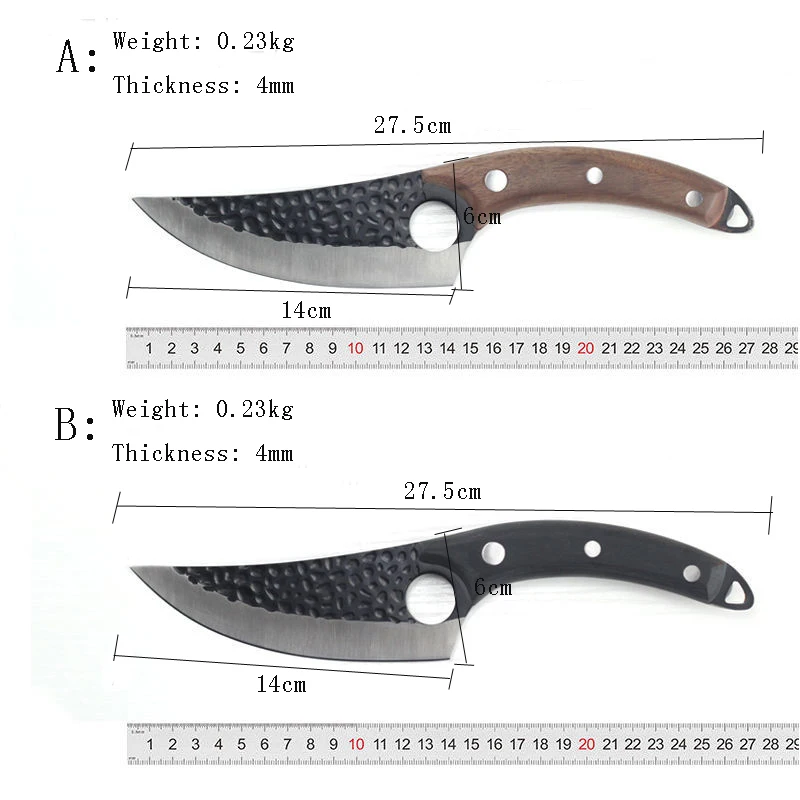 Нож мясника Liang Da кованый кухонный резец ручной работы нож сербский 6 дюймов с