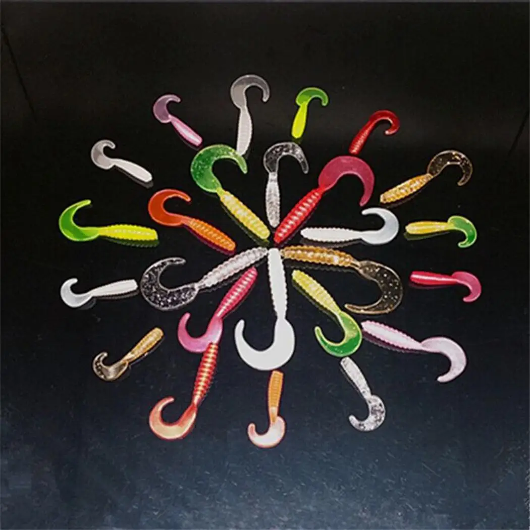 1 шт. мягкие приманки рыболовные черви Grubs Aritificial воблеры плавать силиконовые басы