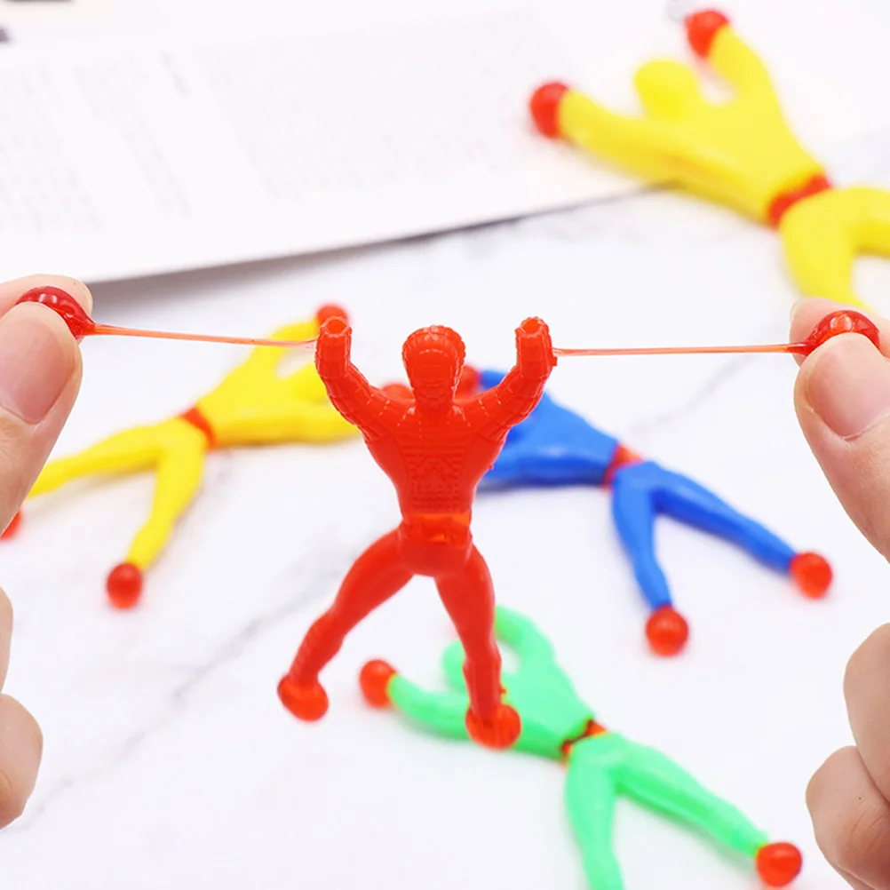 

10PCS Random Color Funny Birthday Vent Novel Party Gift Supplies Sticky Wall Climbing Kid Climber Men Fillers Educational Toy