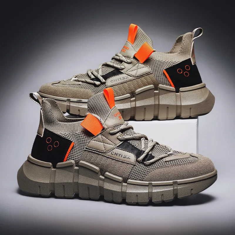 2020 new autumn men's running shoes Korean style trendy sports online popular ins super hot | Спорт и развлечения