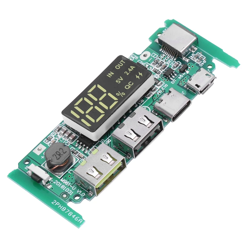 Boost 5V High Pass Qc3.0 Быстрая зарядка пресс плата с цифровым дисплеем питания Мобильная