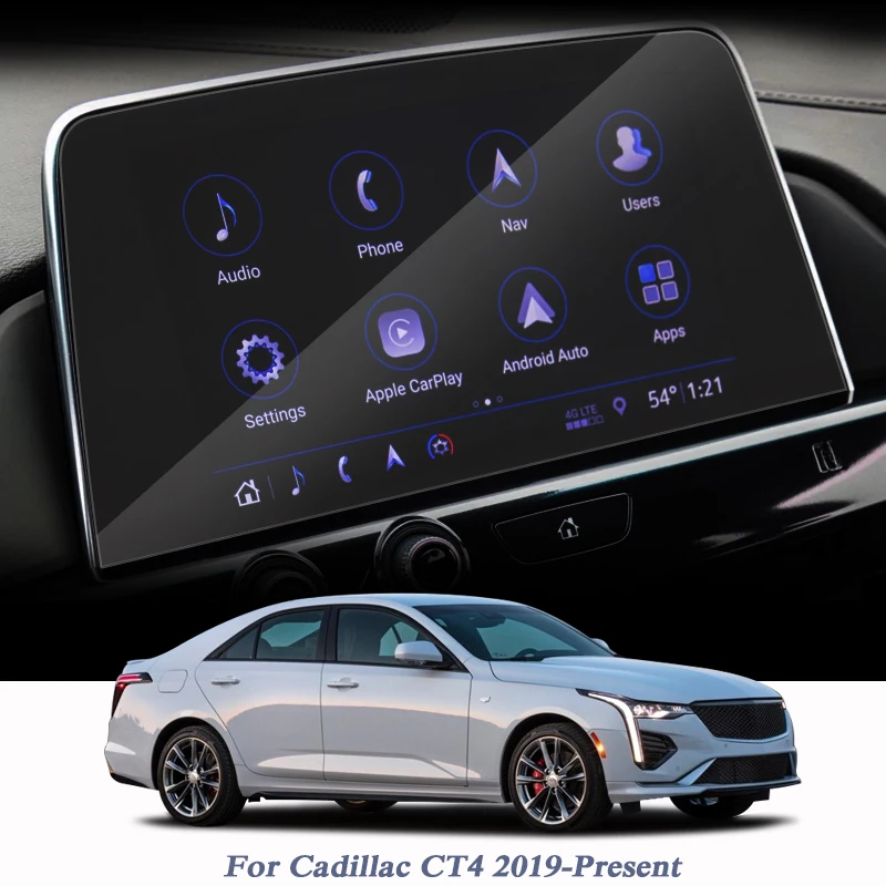 

Стайлинг автомобиля, пленка для экрана GPS навигатора, Защитная пленка для Cadillac CT4 2019-текущее управление пленкой для ЖК-экрана