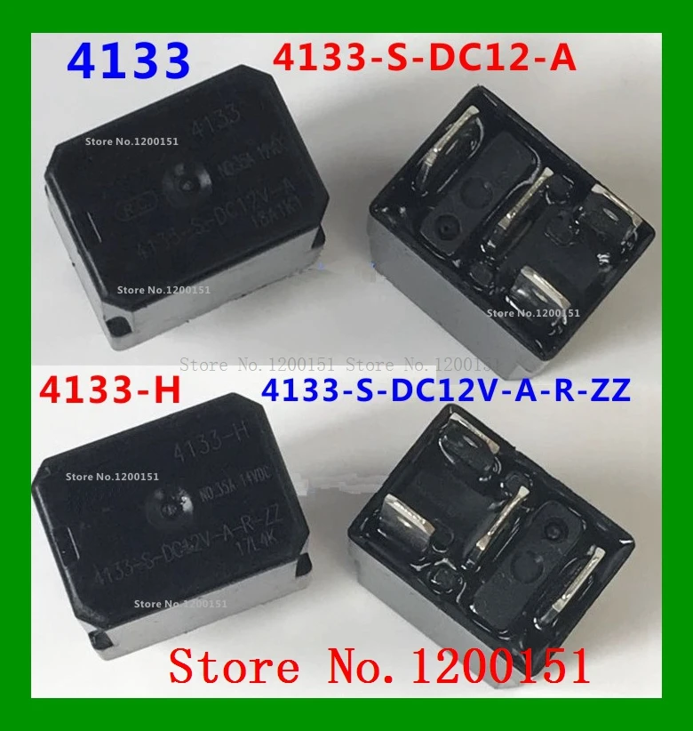

Реле dip-5 4133 4133-S-DC12V-A-R-ZZ 4133-H 4133-S-DC12V-A 12В 35A