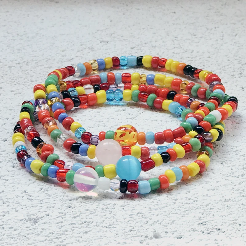 Браслет Mcllroy с бусинами для мужчин и женщин богемный красочный браслет ручной