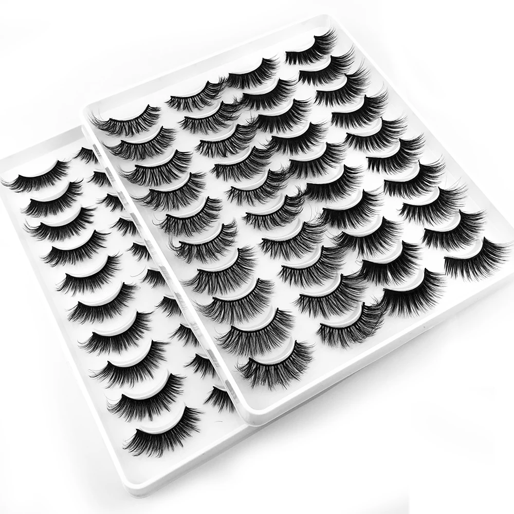 

5/10/20 Pairs Faux 3D Mink Lashes Natural Long False Eyelashes Volume Fake Lashes Makeup Extension Eyelashes maquiagem