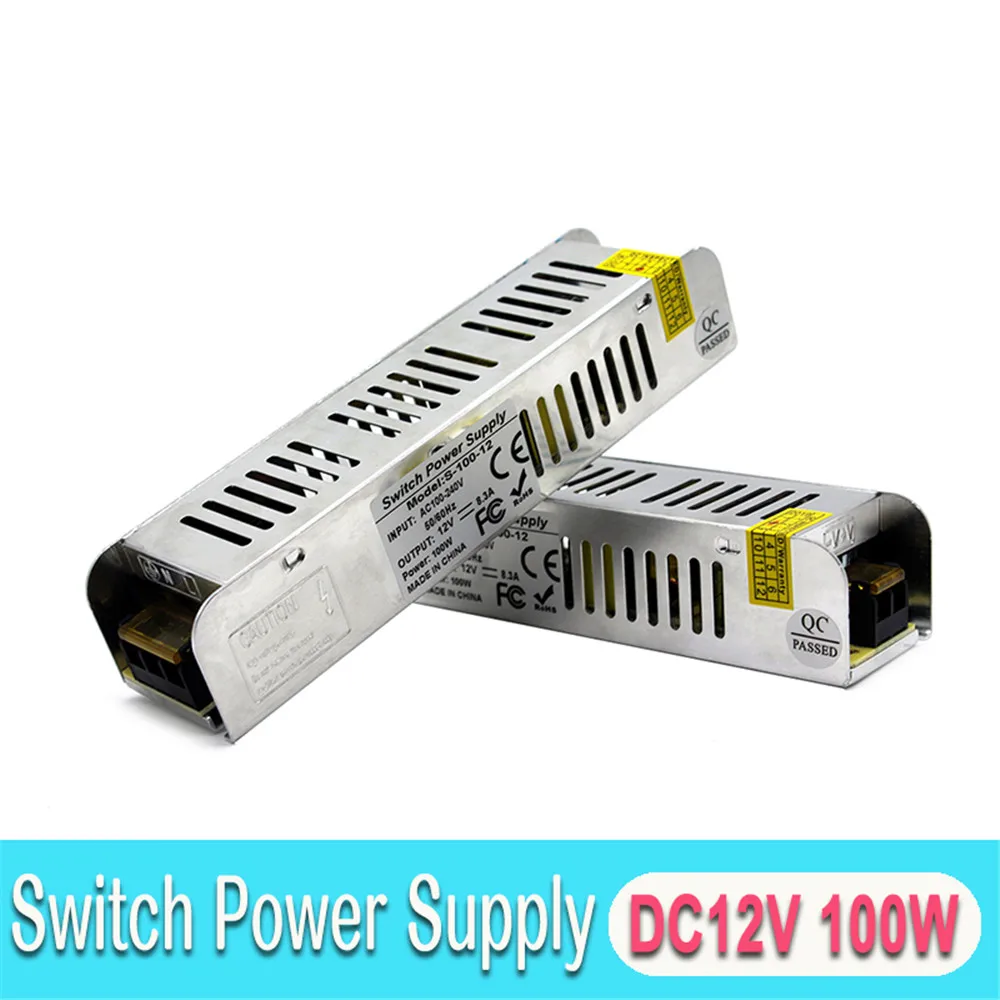 Мини размер 12 В 100 Вт блок питания трансформаторы постоянного тока 110 220