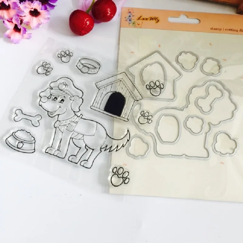 Штампы и штампы Пасхальный кролик прозрачный штамп стальное тиснение крафтовое