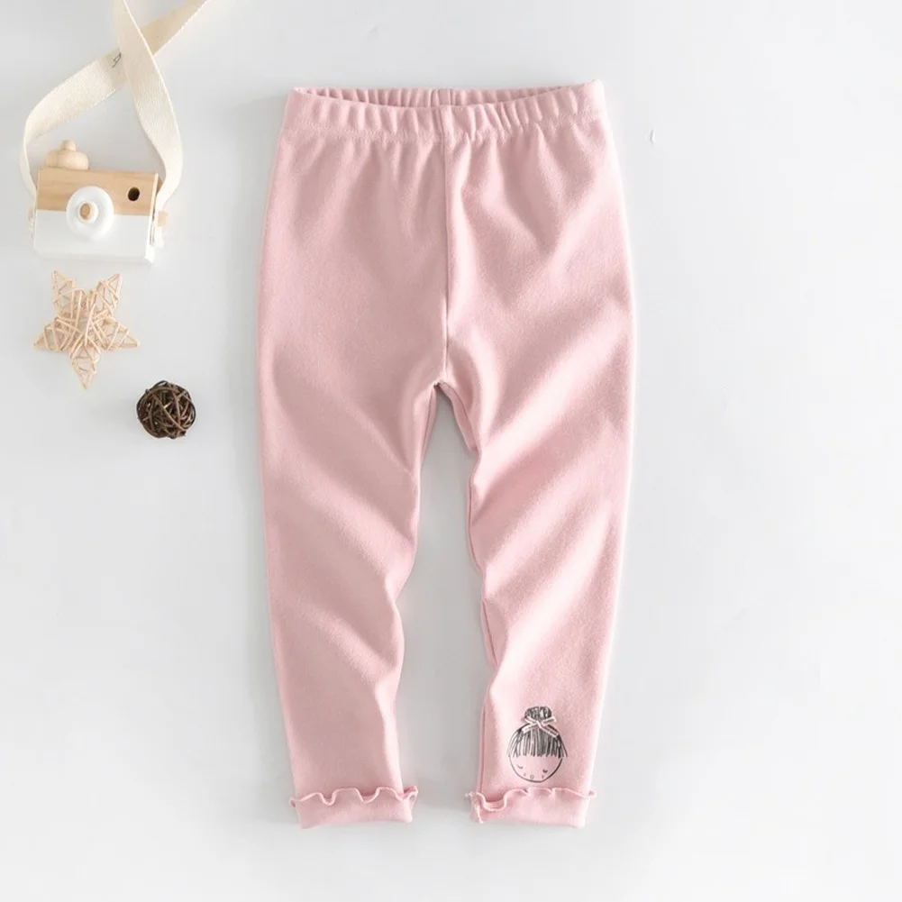 

2021 New Spring And Autumn Children's Leggings Khmer Stretch Girls Pants Cute Girls Printing Children's Trousers