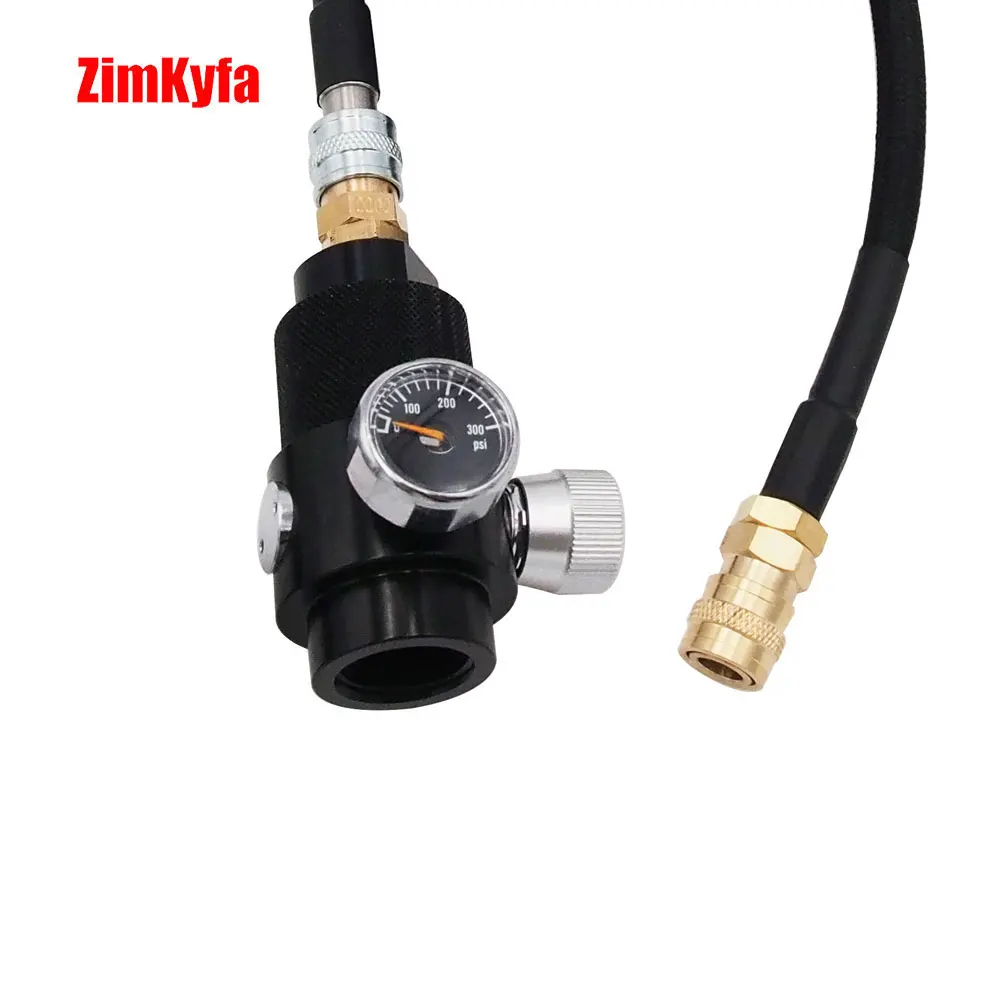 Airsoft Regulator with 100cm Low Pressure SLP FLEX Remote Hose Line to Paintball HPA CO2 Tank Regulating Range 0~200 PSI | Спорт и