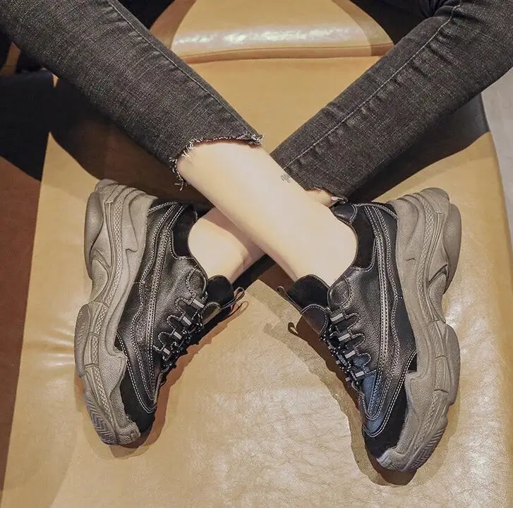 

2020 Women Shoes Chunky Sneakers Femme Platform Sneakers Trainers Casual Shoes femme